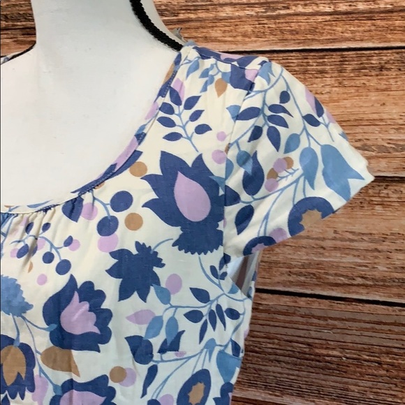 Boden• Floral Linen Cap Sleeve Dress - Picture 4 of 7